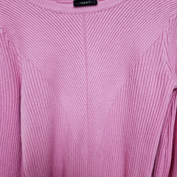 Vici Bubble Over Pink Small Ribbed Bishops Puff Sleeve 100% Algodon  Cotton - Picture 10 of 13